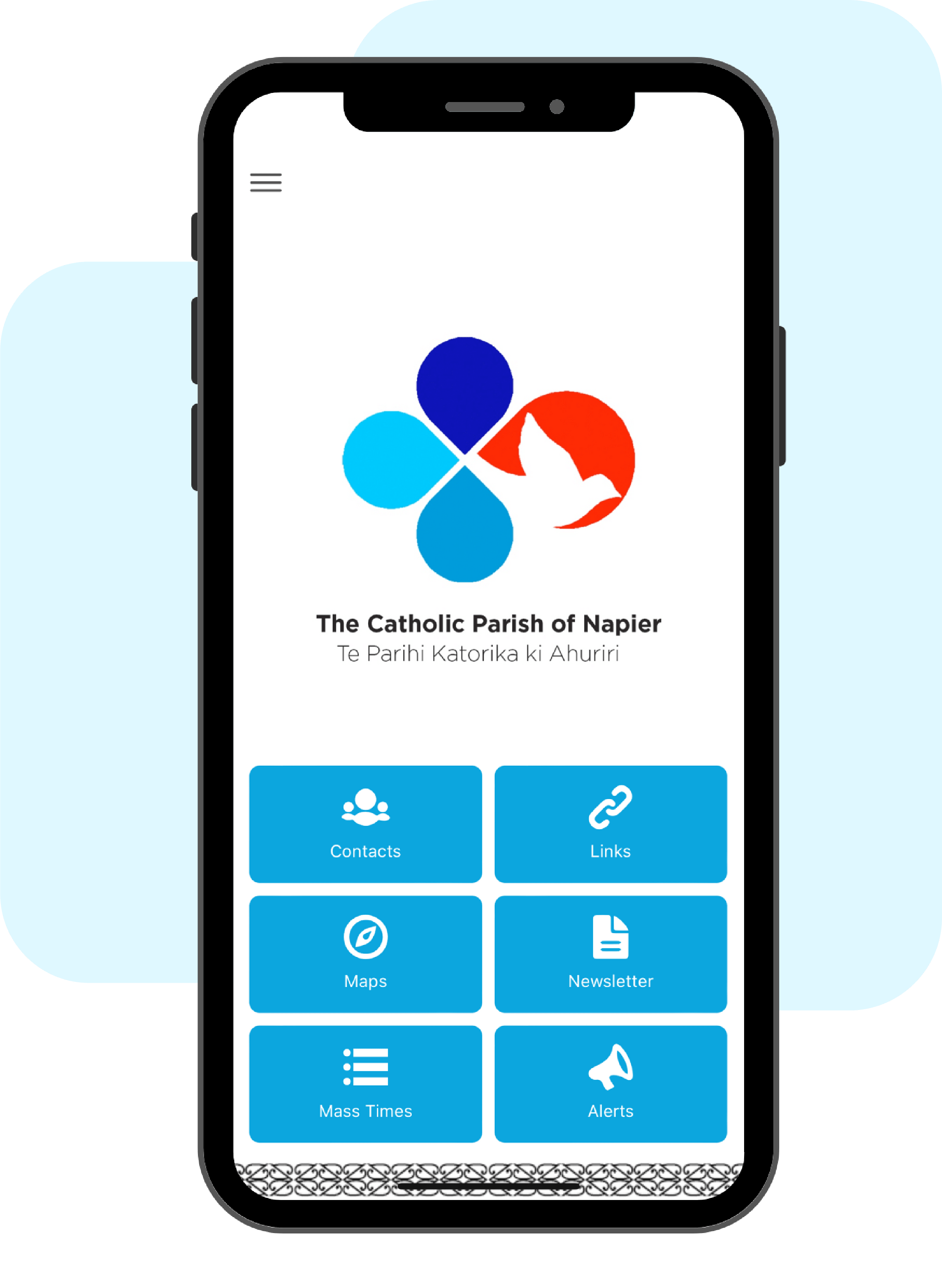 catholic parish of napier church communication app